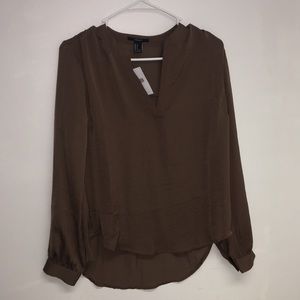 Long sleeve satin Blouse from Forever 21